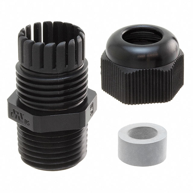 【CG-NPT-1/2-1-BK】CABLE GLAND 5-9MM 1/2NPT NYLON